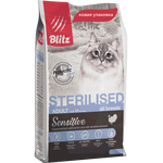  Blitz Adult Cats Sterilised Turkey 10 кг, фото 1 