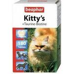  Beaphar Витамины для кошек с таурином и биотином, сердечки Kitty&#039;s Taurine + Biotin  180 шт, фото 1 