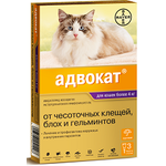  Bayer Адвокат для кошек более 4 кг, уп. 3 пип. х 0,8 мл  3 п, фото 1 