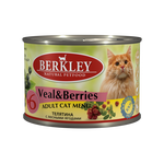  BERKLEY #6 Veal with Forest Berries for Adult Cat  200 гр, фото 1 