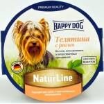  Happy Dog NaturLine телятина с рисом  85 гр, фото 1 