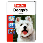  Beaphar Витамины для собак с биотином Doggy`s+Biotin, 75 шт  75 шт, фото 1 