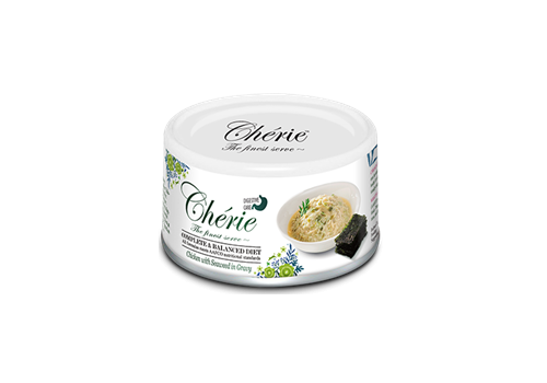  Pettric Cherie Complete Balanced Diet Курица с морскими водорослями в соусе банка 80 гр, фото 1 