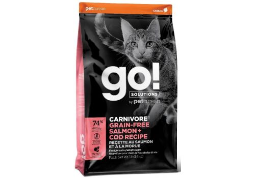  GO! CARNIVORE GF Salmon + Cod Recipe for Cats 3,63 кг, фото 1 