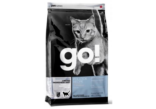  GO! NATURAL Holistic Sensitivity + Shine Grain Free Pollock Cat Recipe 7,26 кг, фото 1 