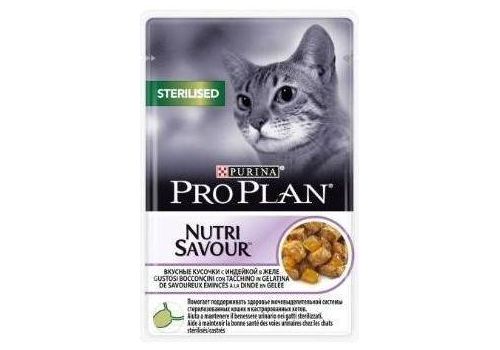  Pro Plan NutriSavour Sterilised Feline With Turkey в желе пауч 85 гр, фото 1 