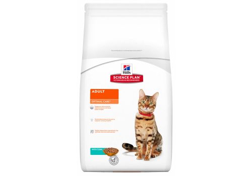  Hill’s Science Plan Feline Adult Optimal Care с тунцом 10 кг, фото 1 