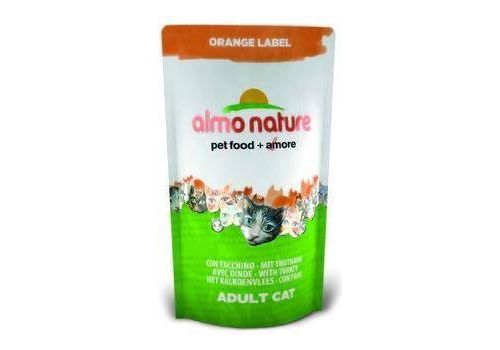  Almo Nature Orange Label Adult Cat with Turkey  105 гр, фото 1 