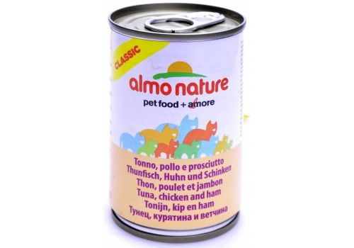  Almo Nature Classic Tuna, Chicken and Ham  140 гр, фото 1 