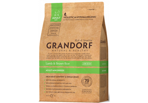  Grandorf Lamb &amp; Rice Recipe Adult Mini 1 кг, фото 1 
