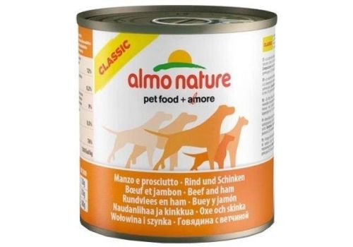  Almo Nature Classic Adult Dog Beef and Ham банка  290 гр, фото 1 