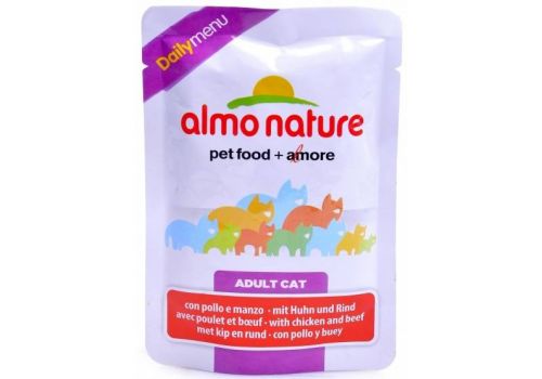 Almo Nature Daily Menu Adult Cat Chicken and Beef  70 гр, фото 1 