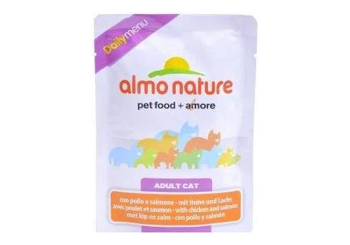  Almo Nature Daily Menu Adult Cat with Chicken and Salmon  70 гр, фото 1 