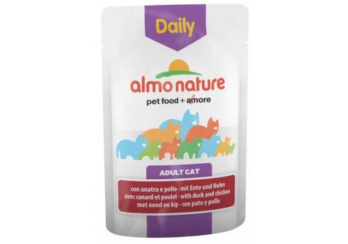  Almo Nature Daily Menu Adult Cat with Duck and Chicken  70 гр, фото 1 