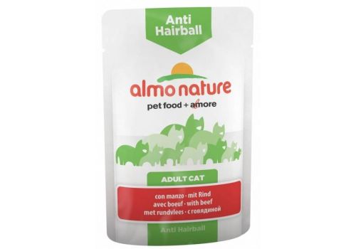  Almo Nature Anti Hairball Adult Cat with Beef  70 гр, фото 1 
