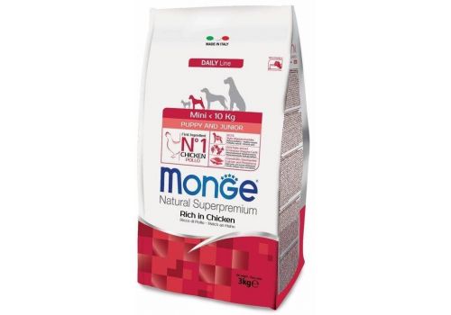 Monge Natural Superpremium Daily Line Mini Puppy and Junior Rich in Chicken 3 кг, фото 1 