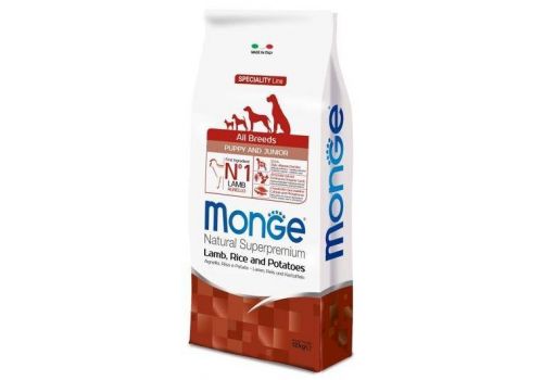  Monge Natural Superpremium Speciality Line All Breeds Puppy &amp; Junior Lamb, Rice and Potatoes 2,5 кг, фото 1 