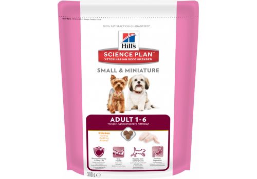  Hill&#039;s Science Plan Canine Adult Small &amp; Miniature with Chicken 0,3 кг, фото 1 