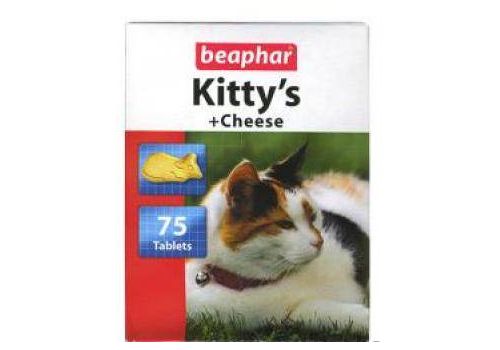  Beaphar Витамины для кошек со вкусом сыра в виде мышки Kitty&#039;s Cheese  75 шт, фото 1 