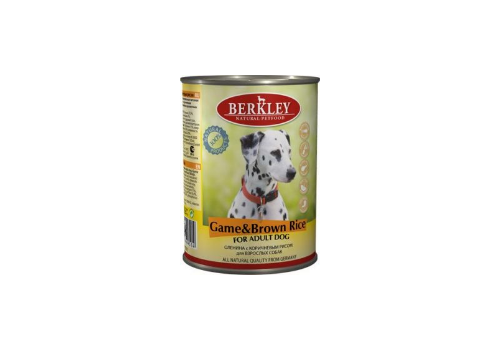  Berkley Game &amp; Brown Rice for Adult Dog банка  400 гр, фото 1 