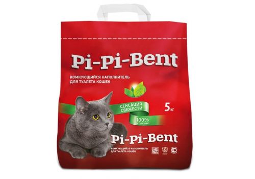 Pi-Pi-Bent Сенсация свежести Наполнитель комкующийся  5 кг, фото 1 