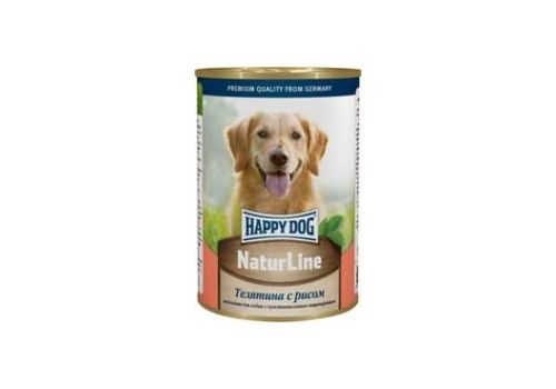  Happy Dog NaturLine телятина с рисом банка  400 гр, фото 1 