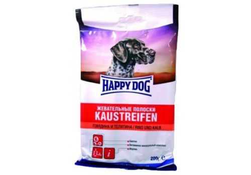  Happy Dog Полоски жевательные,  говядина и телятина  200 гр, фото 1 
