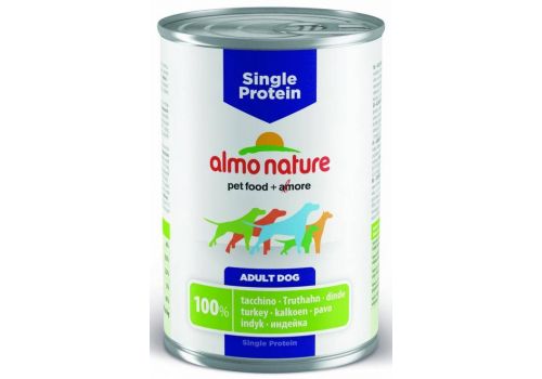  Almo Nature Single Protein Adult Dog Turkey банка  400 гр, фото 1 