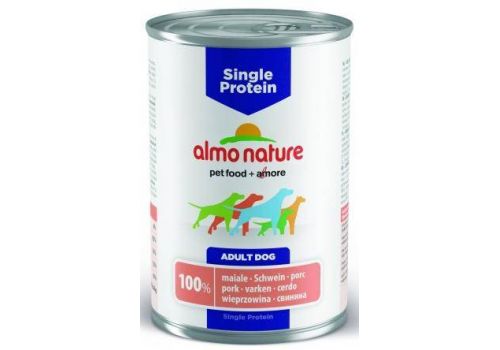  Almo Nature Single Protein Adult Dog Pork банка  400 гр, фото 1 
