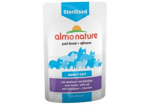  Almo Nature Sterilised Adult Cat with Cod  70 гр, фото 1 