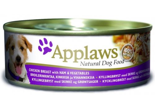  Applaws Dog Chicken, Ham &amp; Veg банка  156 гр, фото 1 