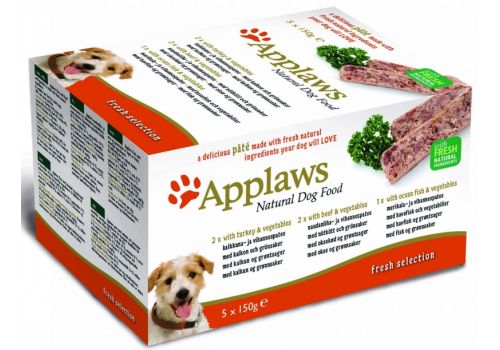  Applaws Dog Pate MP Fresh Selection-Turkey, beef, ocean fish банка  0,75 кг, фото 1 