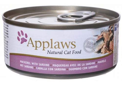 Applaws Cat Mackerel &amp; Sardine банка  156 гр, фото 1 