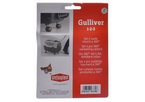 Stefanplast Колеса для переносок Gulliver и Gulliver Deluxe 1,2,3 Set 4 360° castors  100 гр, фото 1 