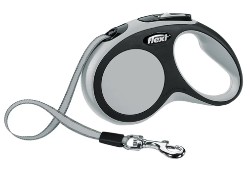  Flexi рулетка New Comfort S до 12 кг 5 м трос  серый, фото 1 