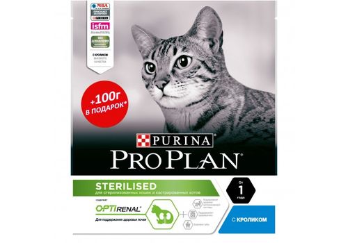  Pro Plan Sterillised cat Rabbit 8x400 г, фото 1 