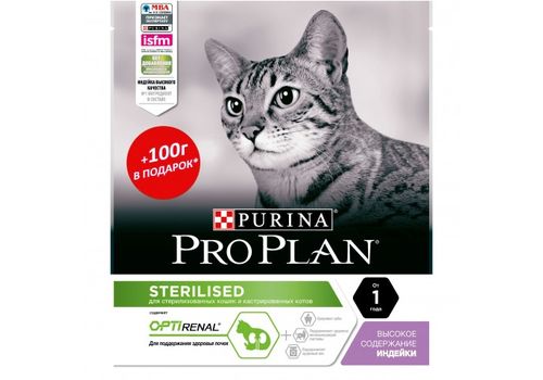  Pro Plan Sterillised cat Turkey 400 г, фото 1 